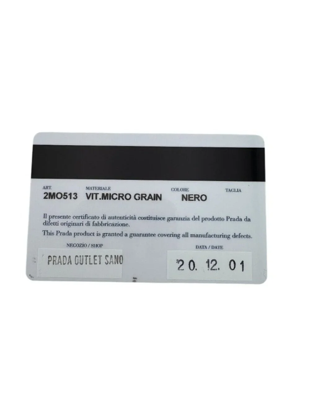 Prada Saffiano Leather Bifold Wallet Black